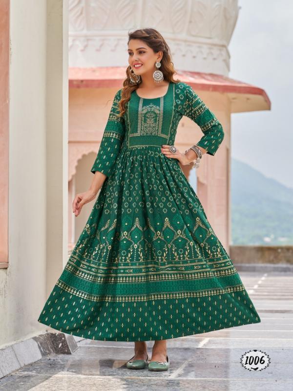 Radhika Honey 1 Fancy Wear Rayon Anarkali Kurti Collection